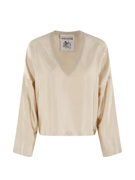 Pulover Semicouture cu decolteu în V