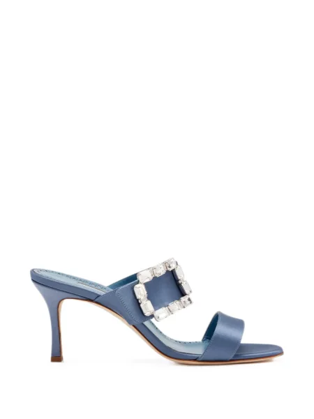Sandale Manolo Blahnik cu cataramă albastru