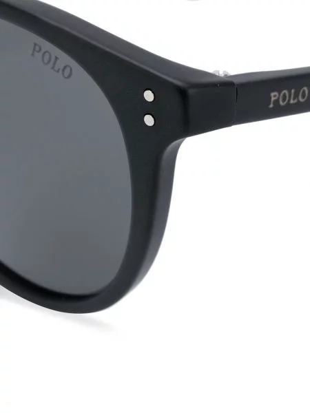Klasický kulaté sluneční brýle Polo Ralph Lauren černý