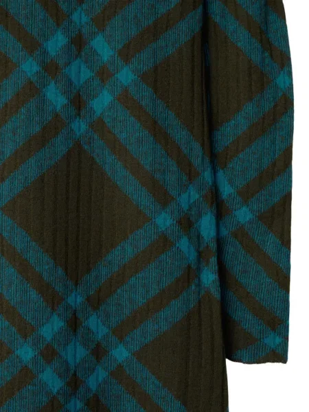 Vilnonis pledas kostiumas suknele Burberry ruda