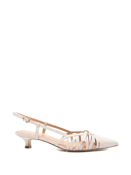 Pantofi cu toc The Seller din piele slingback