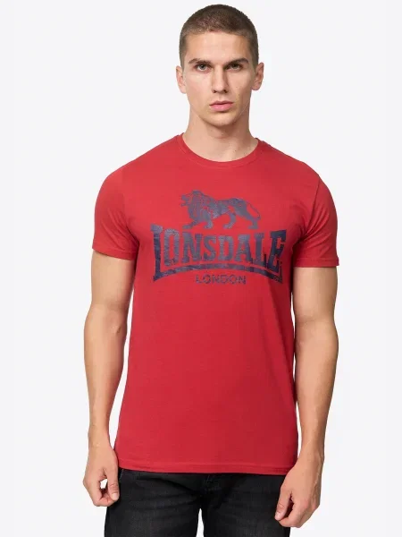 LONSDALE Tricou albastru marin roșu