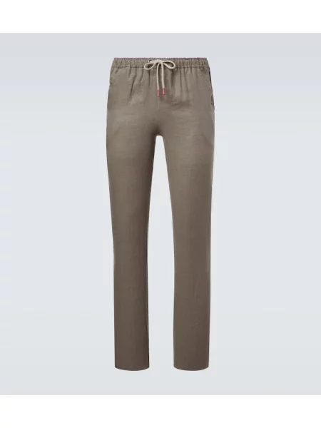 Pantaloni Kiton de in verde