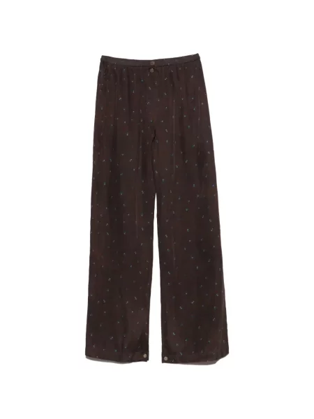 Pantaloni de jogging Bimba Y Lola cu model floral albastru
