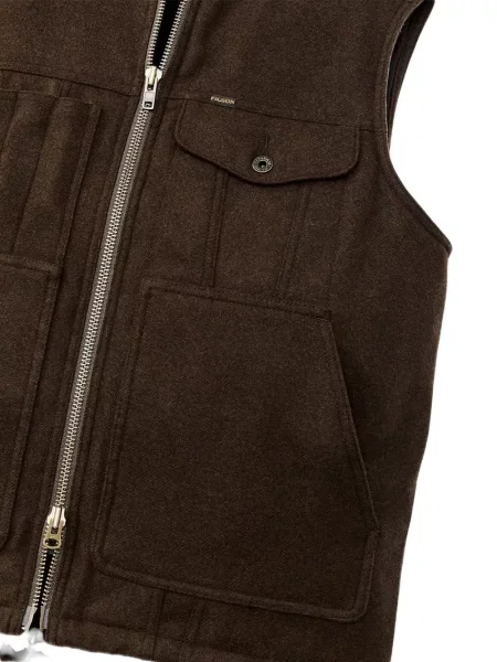 Vestă Filson de lână maro