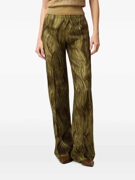 Pantaloni Retori cu imagine verde