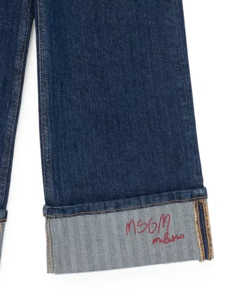 Jeansy dziecięce Msgm niebieskie