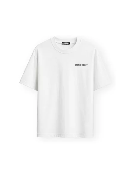 Tricou Organic Monkey alb