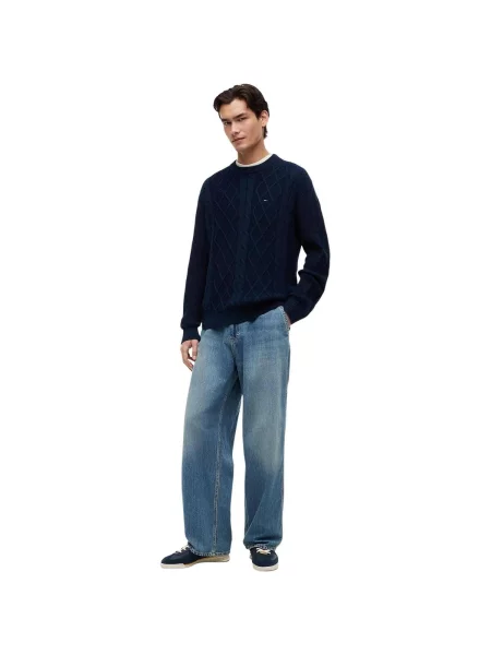 Tommy Jeans Pulover albastru