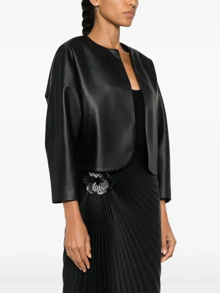 Geanta de piele Nissa negru