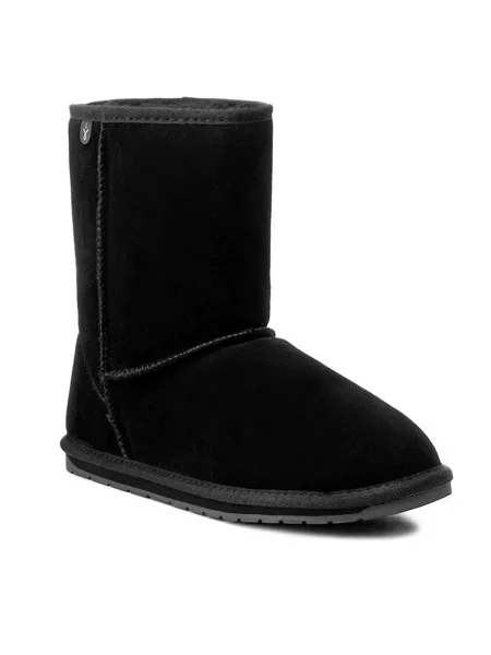 Čizme za snijeg EMU Australia Wallaby Lo Teens Black crna