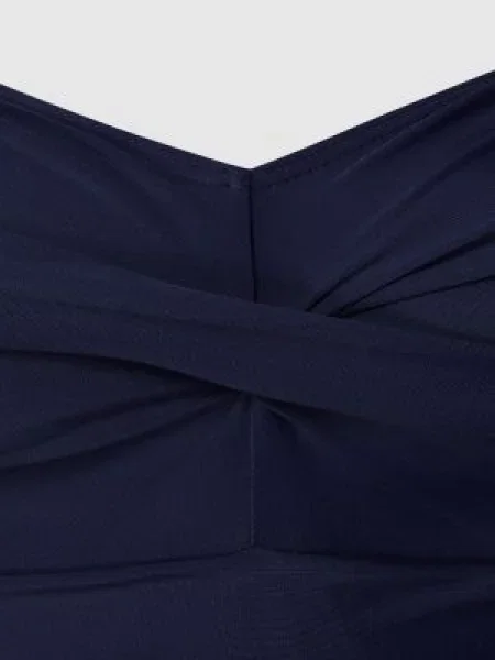 Kostium kąpielowy PLUS SIZE z marszczeniami Lascana granatowy