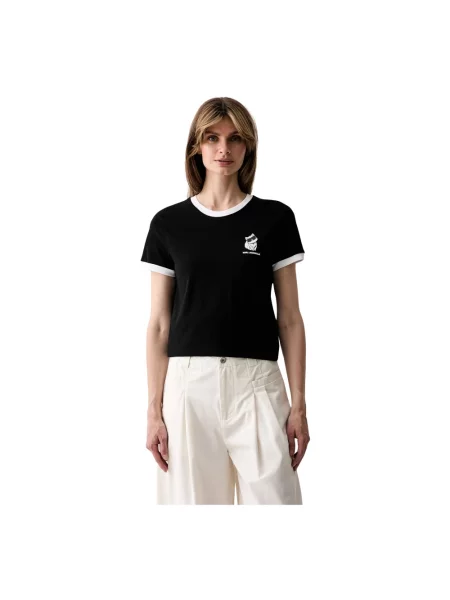 Karl Lagerfeld T-shirt IKON czarna