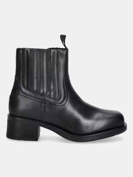 Кожаные ботинки Fly London черные