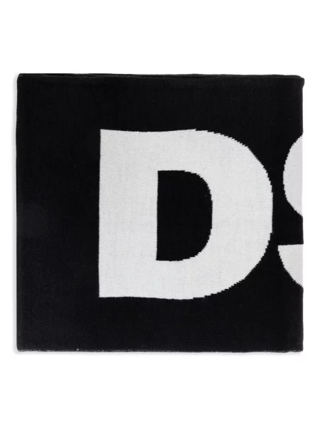 Fular Dsquared2 tricotate negru