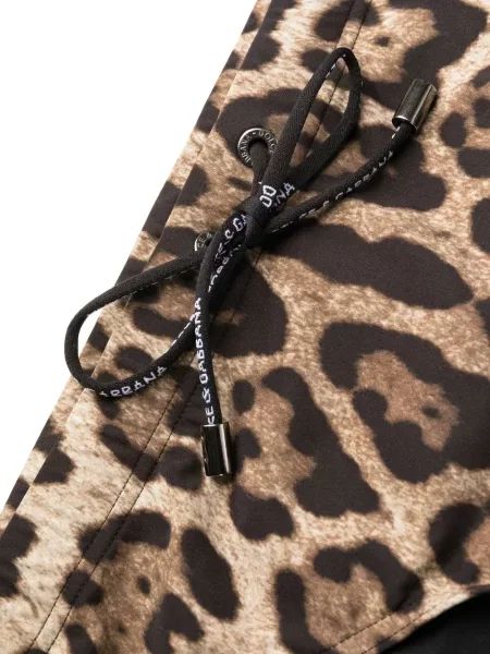 Chiloți Dolce & Gabbana cu imagine cu model leopard maro