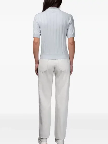 Polo Moorer prążkowane niebieskie