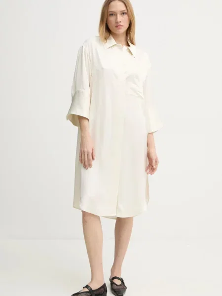 Day Birger et Mikkelsen rochie Noe mini oversize bej