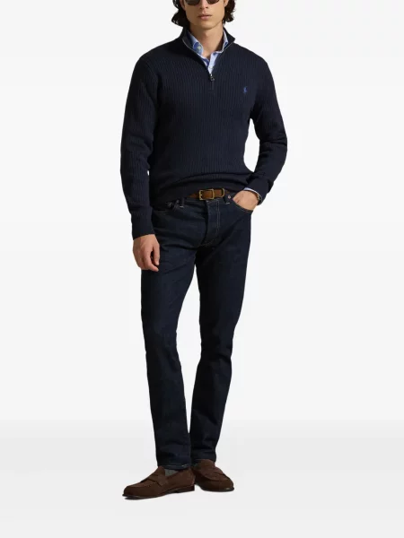 Ριγέ polo Polo Ralph Lauren με κουκούλα με αυτόγραφο λευκό