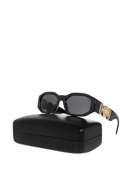 Ochelari de soare Versace cu imprimeu geometric negru