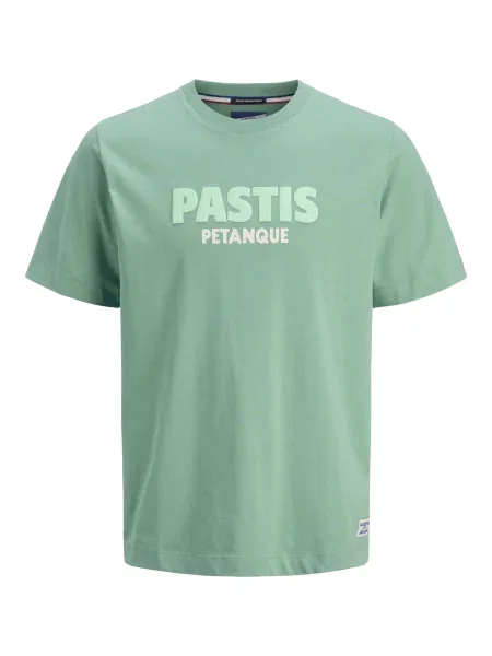 JACK & JONES Tricou Amalfi crem / mentă / pastel verde