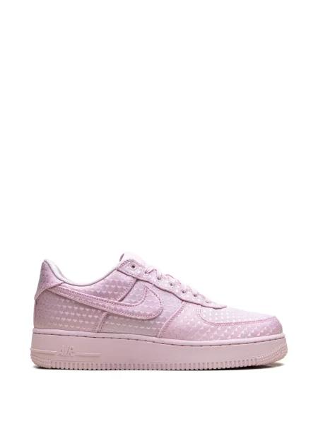 Маратонки Nike Air Force 1 с връзки с дантела със сърца черно