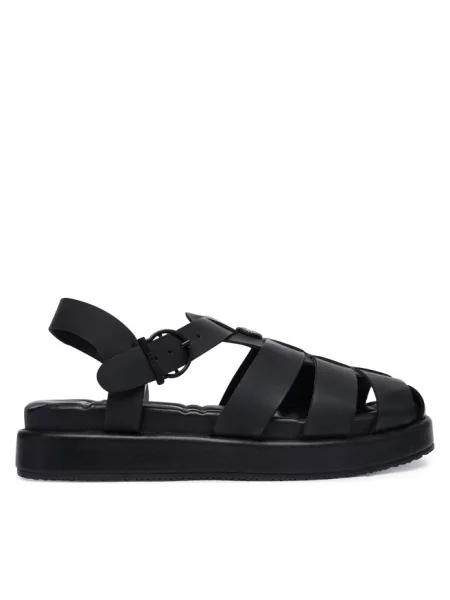 Barbour sandały skórzane Hindburn czarne