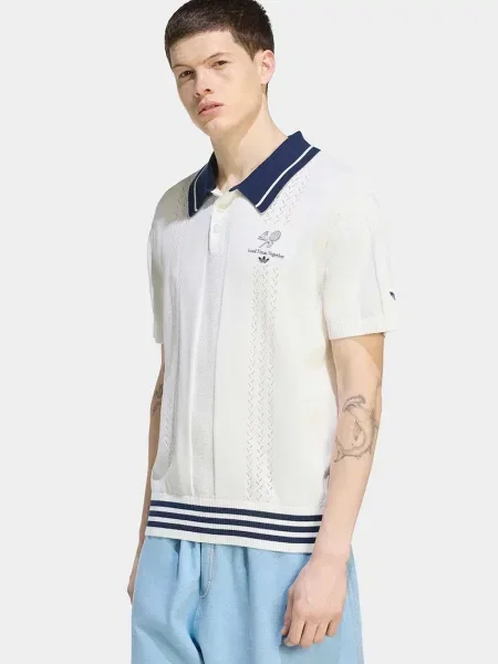 Tricou polo Adidas Originals bej