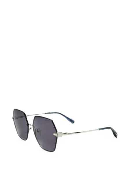 Ochelari de soare Trussardi cu imprimeu geometric negru