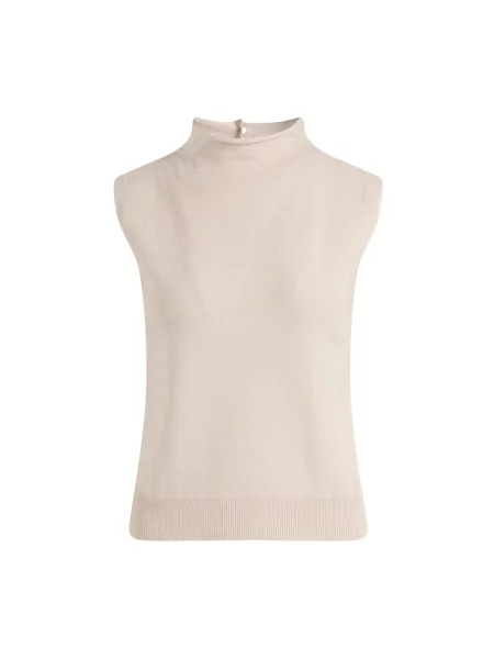 Top Max Mara wełniany beżowy