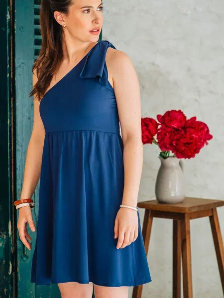 Mini obleka Céleste modra