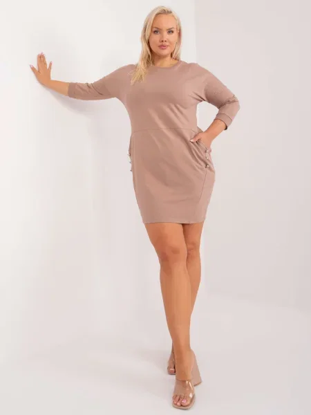 Rochie Fashionhunters de costum bej