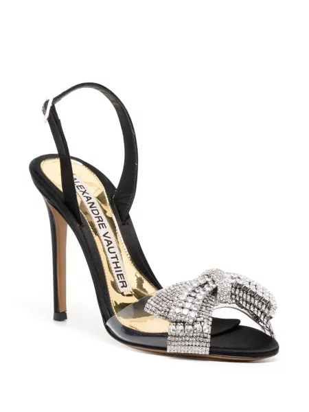 Bateliai Alexandre Vauthier su lankeliu juoda