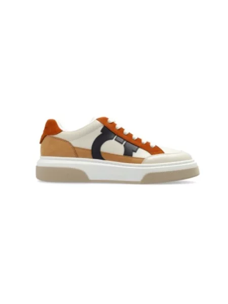 Sneakersy Ferragamo skórzane