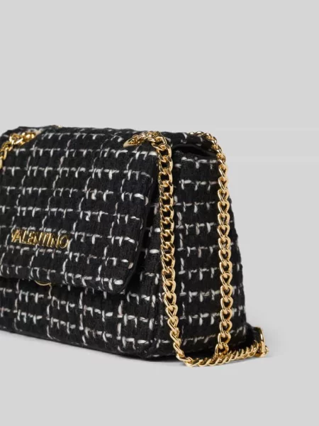 Torebka Valentino Bags tweedowa czarna