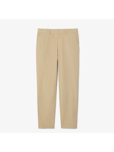 Lacoste Spodnie Chino O Regularnym Kroju Z Bawełnianego Twillu beżowy