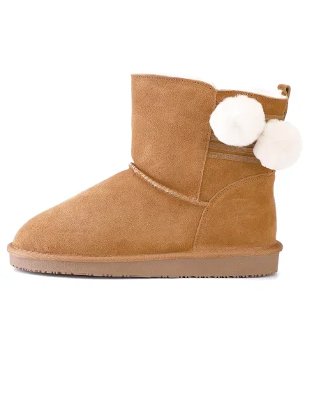 Gooce Škornji za v sneg Joaquin rjava bela