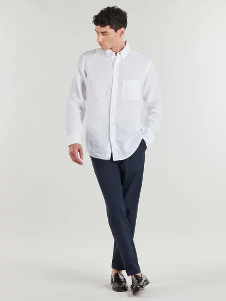 Pantaloni chino Boss conici albastru