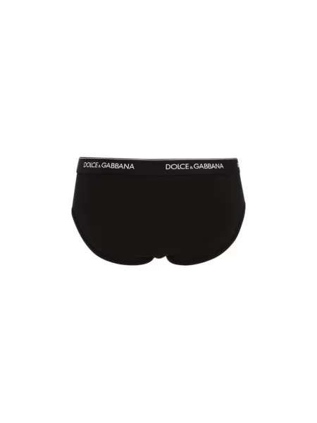 Majtki Dolce And Gabbana z dżerseju czarne