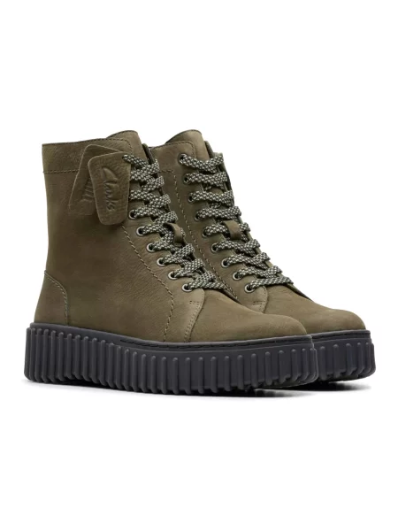 Botki Clarks zielone