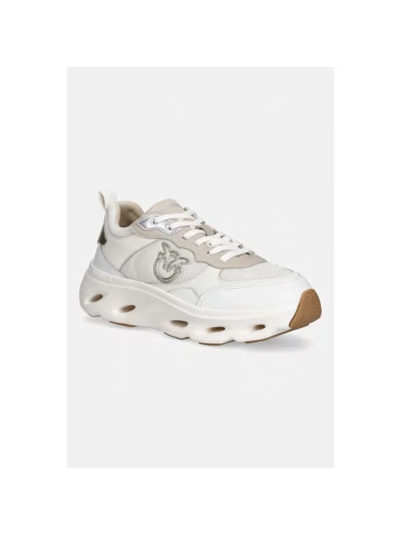 Sneakersy Pinko skórzane beżowe