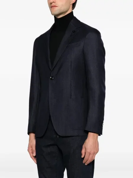 Lung sacou Lardini albastru