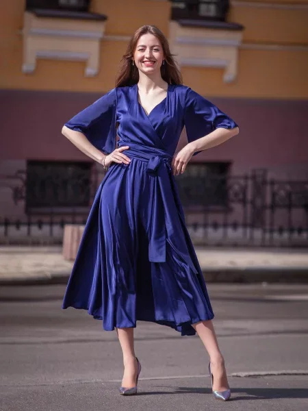 OnLady Сукня міді синій