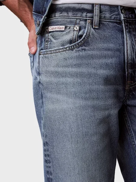 Прямые джинсы Calvin Klein Jeans синие