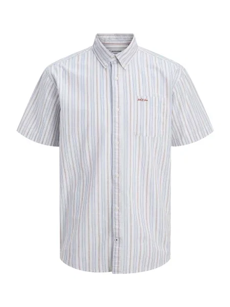 Jack & Jones Junior Cămașă JJDEVIN albastru deschis / gri / roșu alb