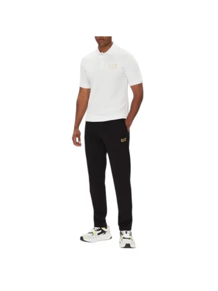 Koszulka polo Emporio Armani biała