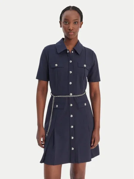 MICHAEL Michael Kors Rochie tip cămașă Bleumarin