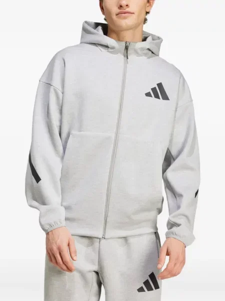Hanorac Adidas alergare cu dungi roz