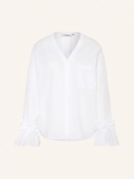 Halenka 's Max Mara s volány bílá