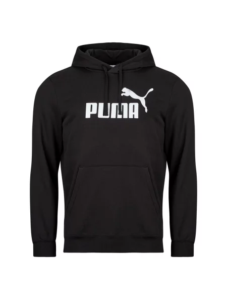 Mikina s kapucňou Puma s autogramom čierna